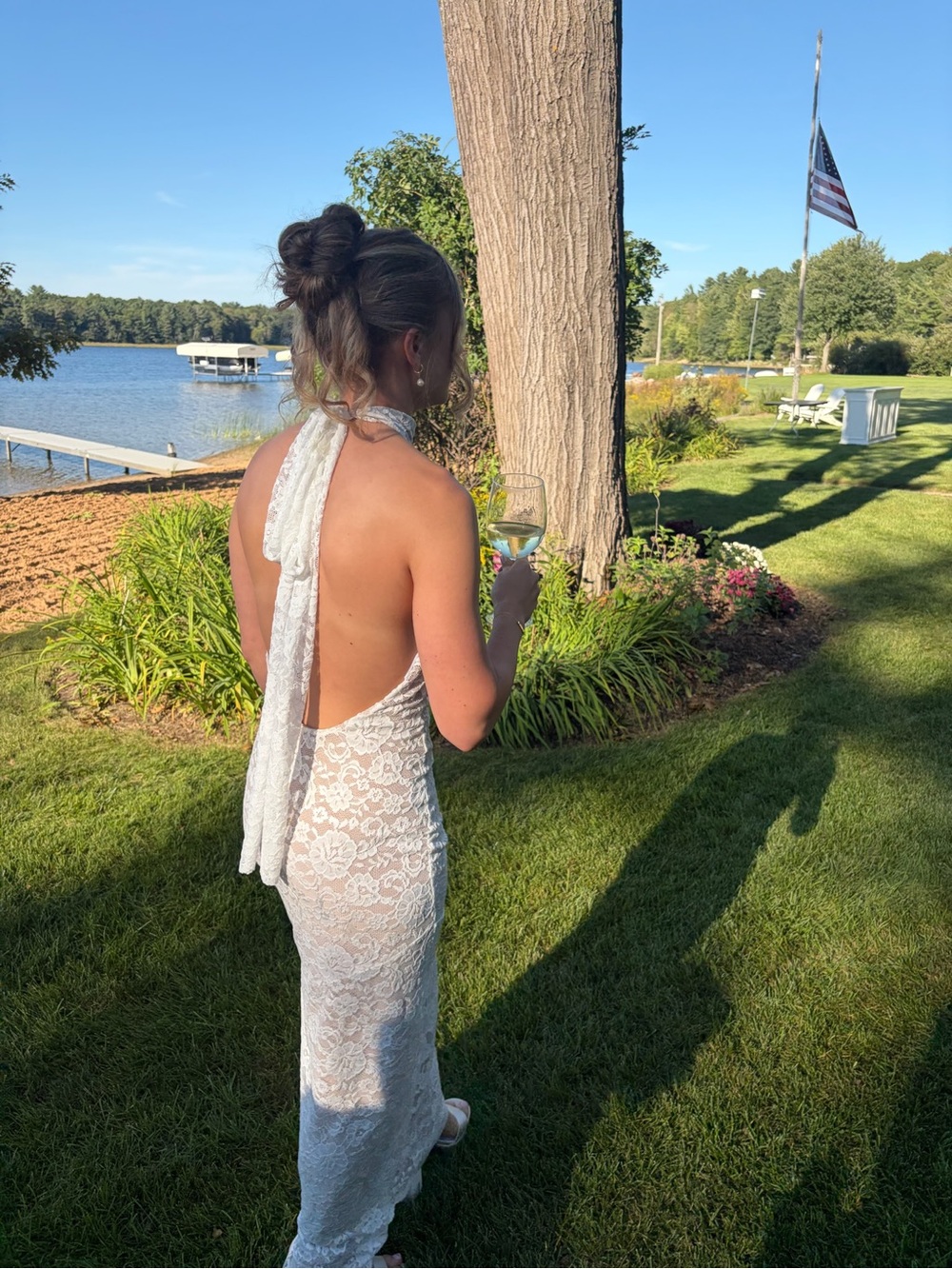 Show Me Your Mumu White Lace Dress